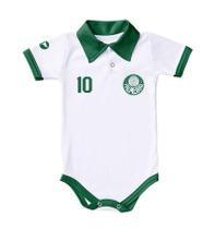 Body Palmeiras Polo Branco Torcida Baby