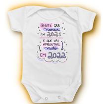 Body Para Bebê Ano Novo 2022 Azul Rosa Menino Menina