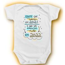 Body Para Bebê Ano Novo 2022 Azul Rosa Menino Menina