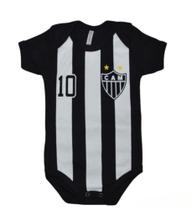Body para bebe com estampa do atlético mineiro (galo) tamanho p