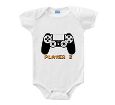Body Para Bebê Controle Vídeo Game Player Família Combinando