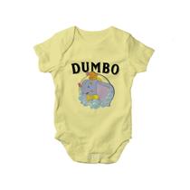 Body Para Bebe Estampado Filme Animado Elefante Dumbo