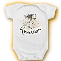 Body Para Bebê Feliz Ano Novo Meu Primeiro Reveillon 2022