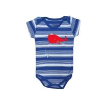 Body para bebê manga curta baleia ref 6744