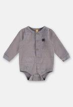 Body para Bebê Menino em Malha Aveludada de Tricô Up Baby