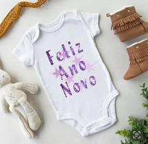Body Personalizado Bebê Feliz Ano Novo Body Personalizado Bebê Feliz Ano Novo