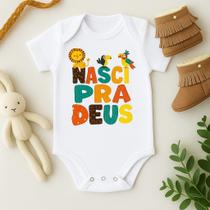 Body Personalizado Bebê Nasci para Deus