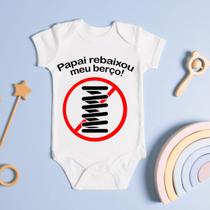 Body Personalizado Bebê Papai Rebaixou Meu Berço Body Personalizado Bebê Papai Rebaixou Meu Berço