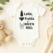 Body Personalizado Bebê Rock N Roll Body Personalizado Bebê Rock N Roll