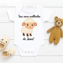 Body Personalizado Bebê Sou Uma Ovelhinha de Jesus