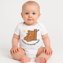 Body Personalizado Bebê Ursinho de Barriga Cheia