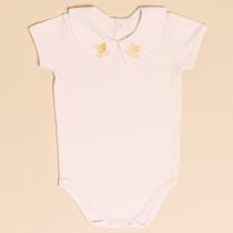 Body Pima Gola Bordada Brown Little Bear Body Pima Gola Bordada Brown Little Bear