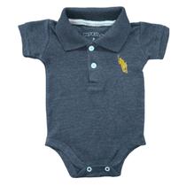 Body Piquet Manga Curta Masculino Bordado Cavalo