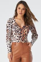 Body PKS Manga Longa Animal Print