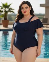 Body Plus Size Ciganinha Preto Feminino GG ao G2 Cor:PretoGenero:FemininoTamanho:G1
