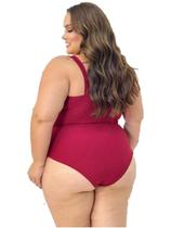 Body Plus Size Laço Nozinho Maio Praia Piscina Feminino Veste do 50 ao 52 Body Plus Size Laço Nozinho Maio Praia Piscina Feminino Veste do 50 ao 52