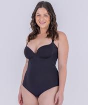 Body Plus Size modelador com bojo profundo Body Plus Size modelador com bojo profundo