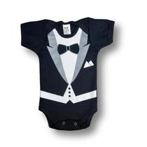 Body Poderoso Chefinho Terno e Gravata Tecido Algodão Body Poderoso Chefinho Terno e Gravata Tecido Algodão