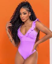 Body poliamida com bojo trançado nas costas