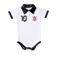Body Polo Bebê Corinthians com Proteção UV Torcida Baby Body Polo Bebê Corinthians com Proteção UV Torcida Baby