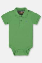 Body polo bebê manga curta verde Body polo bebê manga curta verde