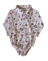 Body Polo Bebê Masculino ML Polo Infanti. Body Polo Bebê Masculino ML Polo Infanti.