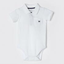Body Polo Bebê Menino em Piquet Branco Hering Body Polo Bebê Menino em Piquet Branco Hering