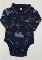 Body Pólo Bebê Menino Inverno Carrinhos - Biogás
