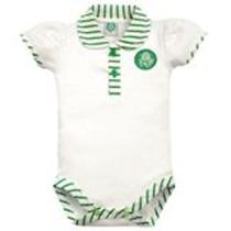 Body Polo curto suedine Menina Revedor Palmeiras Body Polo curto suedine Menina Revedor Palmeiras