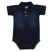 Body Polo Malha Jeans