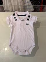 BODY POLO MC C/ PUNHO SUEDINE Cor:BrancoTamanho:m