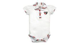Body polo revedor são paulo manga curta suedine menina branco vermelho e preto Body polo revedor são paulo manga curta suedine menina branco vermelho e preto