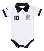Body Ponte Preta Bebe Recem Nascido Branco Ou Rosa Oficial - Branco - M (3-6 meses)