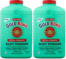 Body Powder Gold Bond Medicated Extra Strength 283 g, pacote com 2 Body Powder Gold Bond Medicated Extra Strength 283 g, pacote com 2