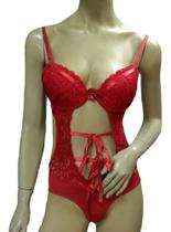 Body Preto Decotado Calcinha Fio Dental Sexy Dornelas 527 Body Preto Decotado Calcinha Fio Dental Sexy Dornelas 527