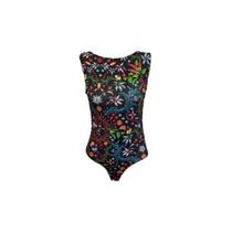 Body Preto Florido Dzarm