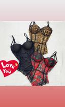 Body /Preto /Florido /Onça/ Único