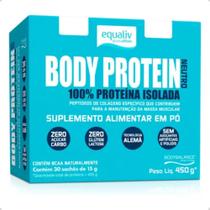 Body Protein 100% Isolado Caixa 30 Sachês 15g Equaliv