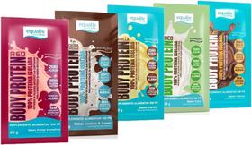 Body Protein Kit 05 Saches (Baunilha,Cacau,Coco,Cookies & Cream ,Red (Frutas Vermelhas)-Equaliv Body Protein Kit 05 Saches (Baunilha,Cacau,Coco,Cookies & Cream ,Red (Frutas Vermelhas)-Equaliv