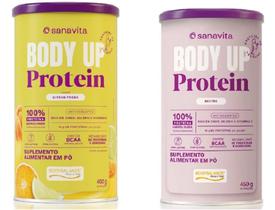 Body Protein UP Sabor Citrus Fresch e Sabor Neutro -Kit 02 Unidades de 450g-Sanavita