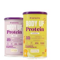 Body Protein UP Sabor Citrus Fresch e Sabor Neutro -Kit 02 Unidades de 450g-Sanavita