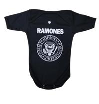 Body Ramones Logo Bodie Macacão Mesversário Banda de Rock Bebê Md012 BM Body Ramones Logo Bodie Macacão Mesversário Banda de Rock Bebê Md012 BM