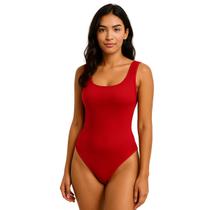 Body Regata Alça Grossa Básico Decote Quadrado Com Bojo 1Und Body Regata Alça Grossa Básico Decote Quadrado Com Bojo 1Und