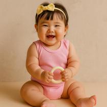 Body regata bebe menina algodão liso básico bodie neném enxoval maternidade confortável kit 3 peças Tamanho M