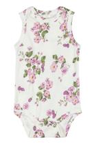 Body Regata Bebê Suedine com Flores - Up Baby Body Regata Bebê Suedine com Flores - Up Baby