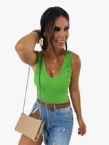 Body Regata Canelado Costas Abertas Decotado Feminino Sem Bojo Body Regata Canelado Costas Abertas Decotado Feminino Sem Bojo