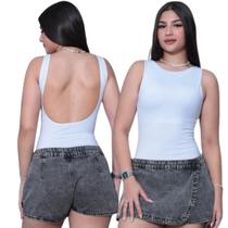 Body Regata Costa Nua Gola Redonda Feminino Body Regata Costa Nua Gola Redonda Feminino