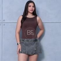 Body Regata Costa Nua Gola Redonda Feminino Body Regata Costa Nua Gola Redonda Feminino