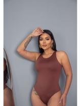 Body Regata Decote Quadrado com Fecho