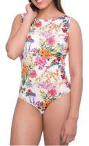 Body Regata Lupo Loba Trend 47006 Fit Casual Estampa Floral